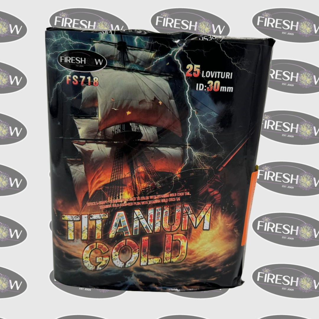 Baterie TITANIUM GOLD , 25 f , calibru 30mm, FS718, categoria T1