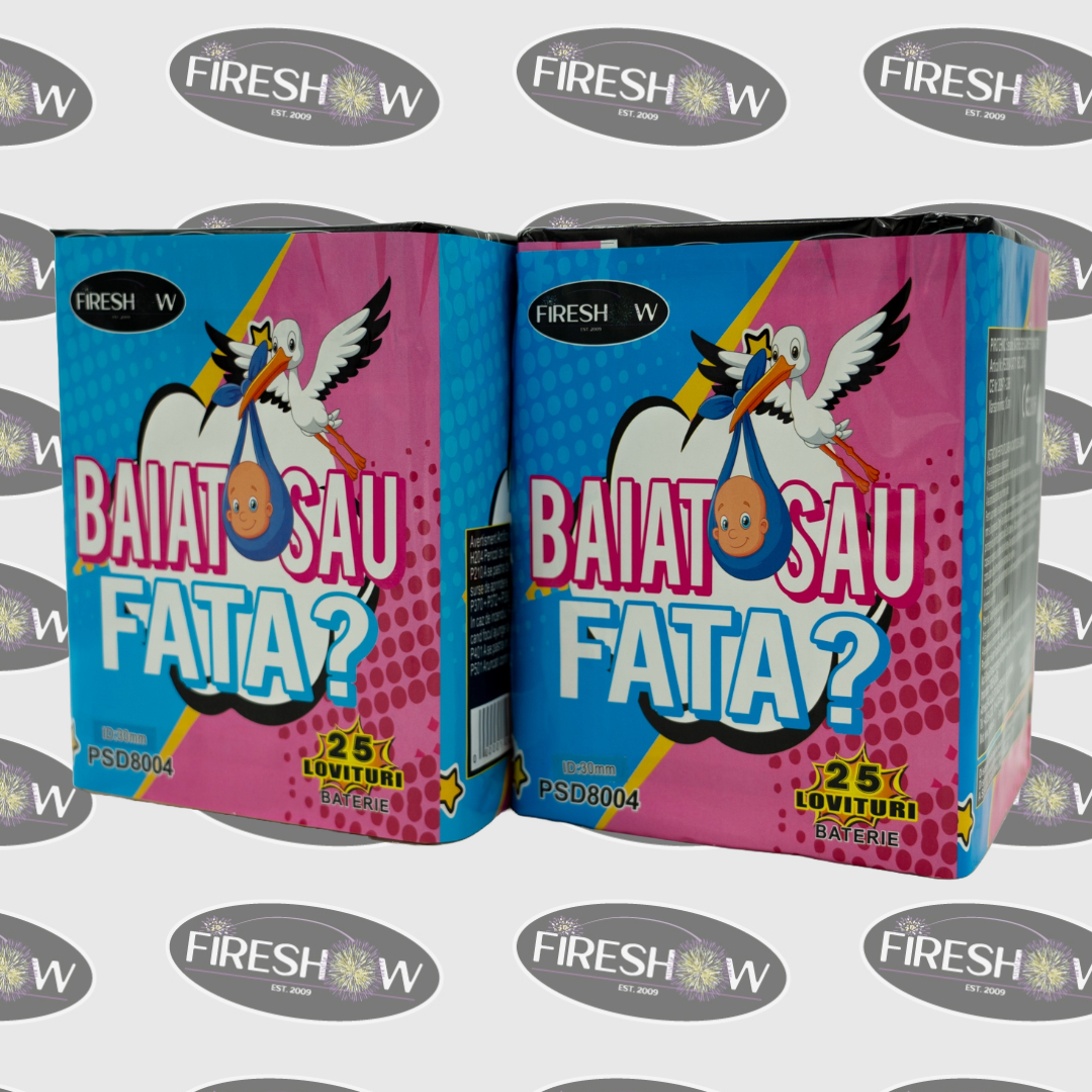 Combinații de comete de zi ALBASTRU pentru Gender Reveal | 25 focuri - imagine 4