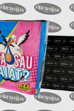 Combinații de comete de zi ROZ pentru Gender Reveal | 25 focuri