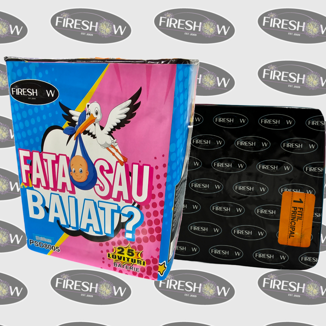 Combinații de comete de zi ROZ pentru Gender Reveal | 25 focuri