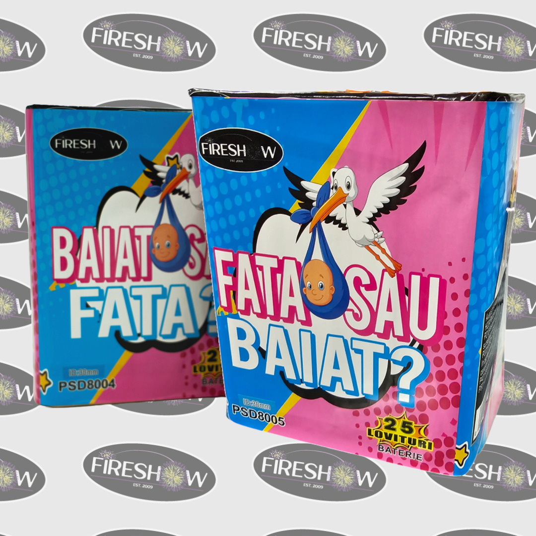 Combinații de comete de zi ROZ pentru Gender Reveal | 25 focuri - imagine 4