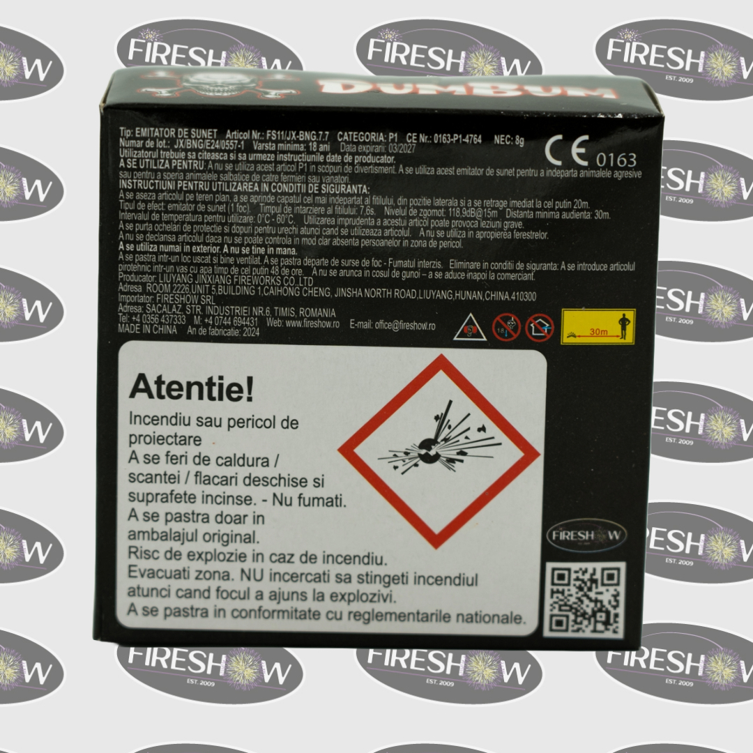 Emițător de sunet | Petarde Dum Bum Black FS11 - imagine 5