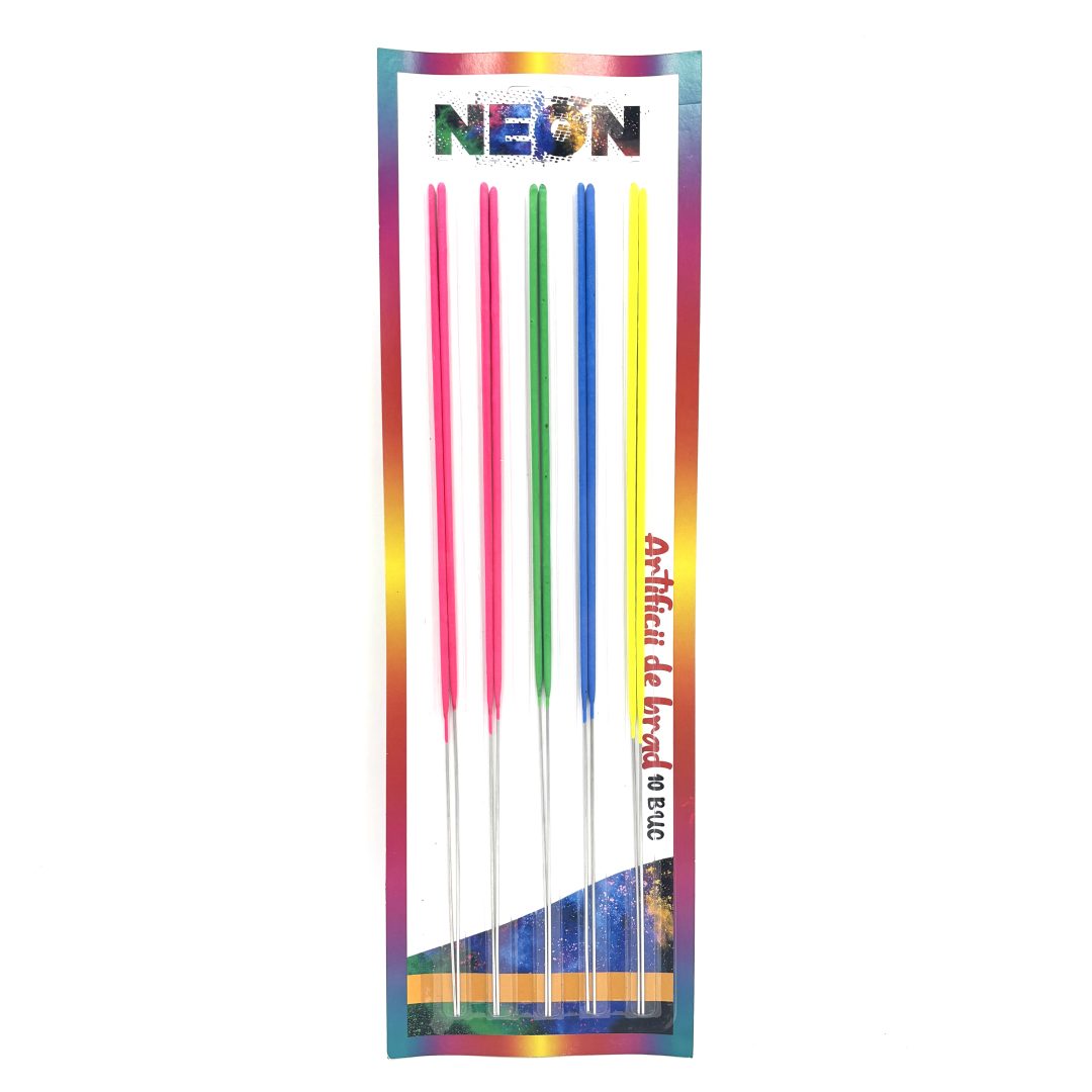 Artificii de Brad Neon 10 buc 40 CM