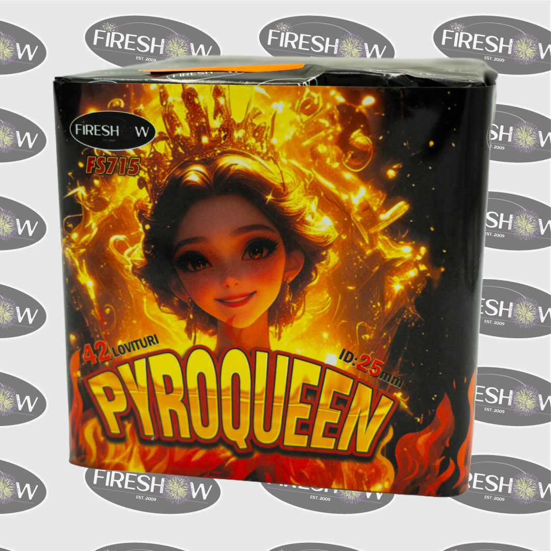 Combinații de comete PYROQUEEN 42F, calibru 25mm, 30 sec, categorie T1, FS715 - imagine 7