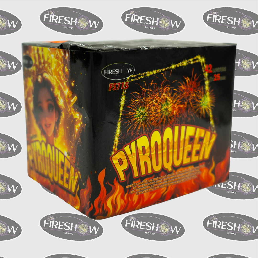 Combinații de comete PYROQUEEN 42F, calibru 25mm, 30 sec, categorie T1, FS715